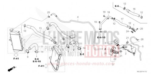 RADIATOR HOSE/WATER PIPE CRF1100D4P de 2023